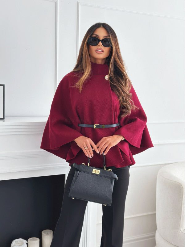 Classic warm tailored coat for women | Selviora -4