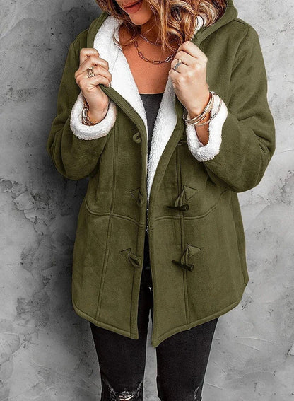 Elegant warm insulated coat for women | Arwelyn -6