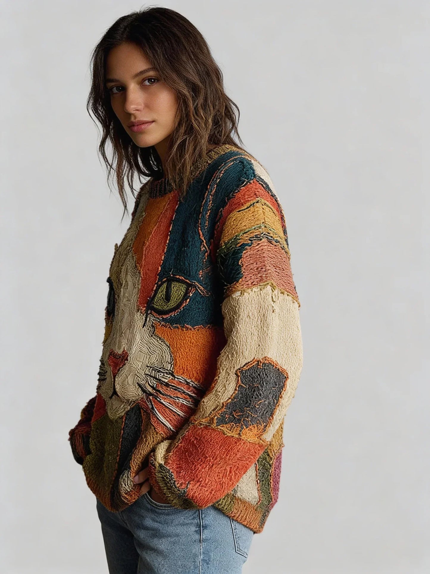 Soft cosy knit jumper for women | Elia -3