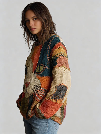 Soft cosy knit jumper for women | Elia -3