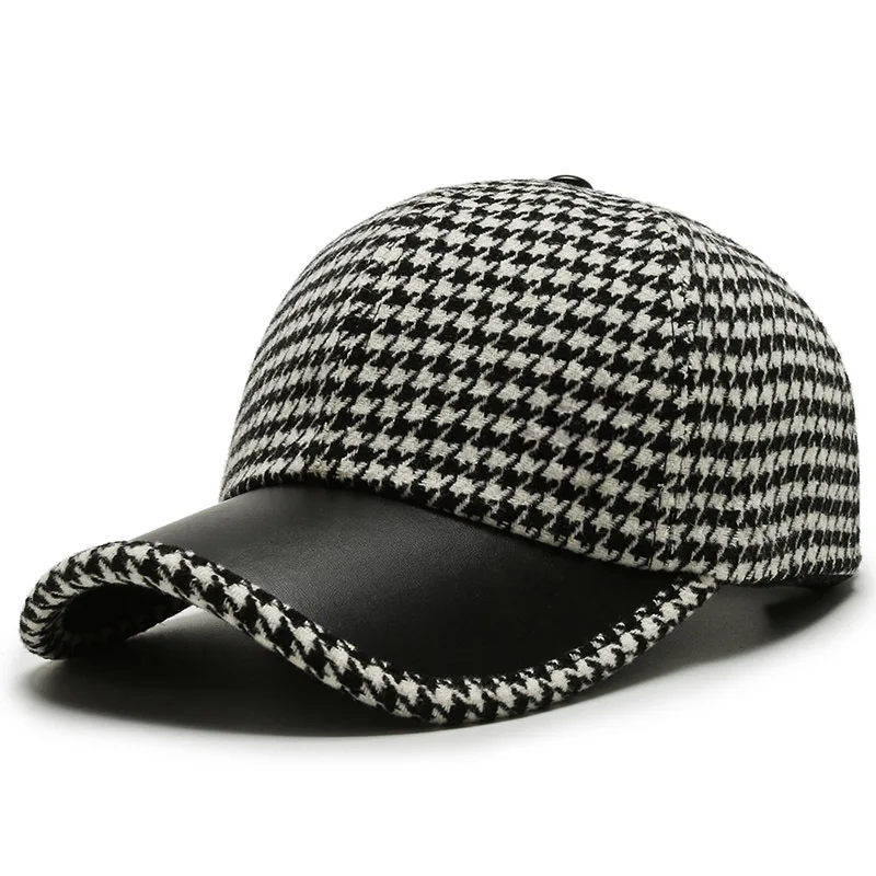 Stylish everyday versatile hat for men | Houndstooth -2