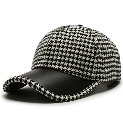 Stylish everyday versatile hat for men | Houndstooth -2