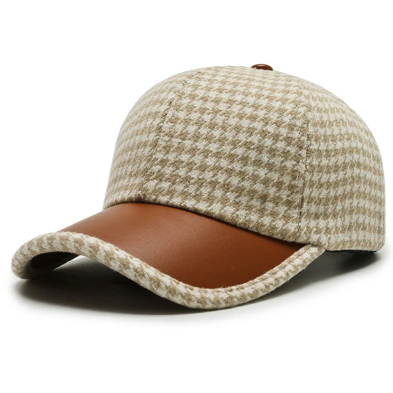 Stylish everyday versatile hat for men | Houndstooth -3