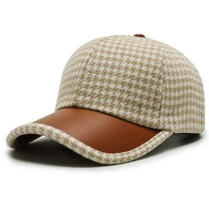 Stylish everyday versatile hat for men | Houndstooth -3