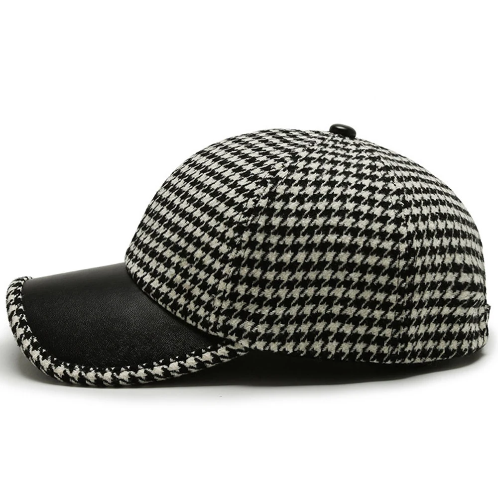 Stylish everyday versatile hat for men | Houndstooth -7