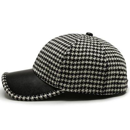 Stylish everyday versatile hat for men | Houndstooth -7