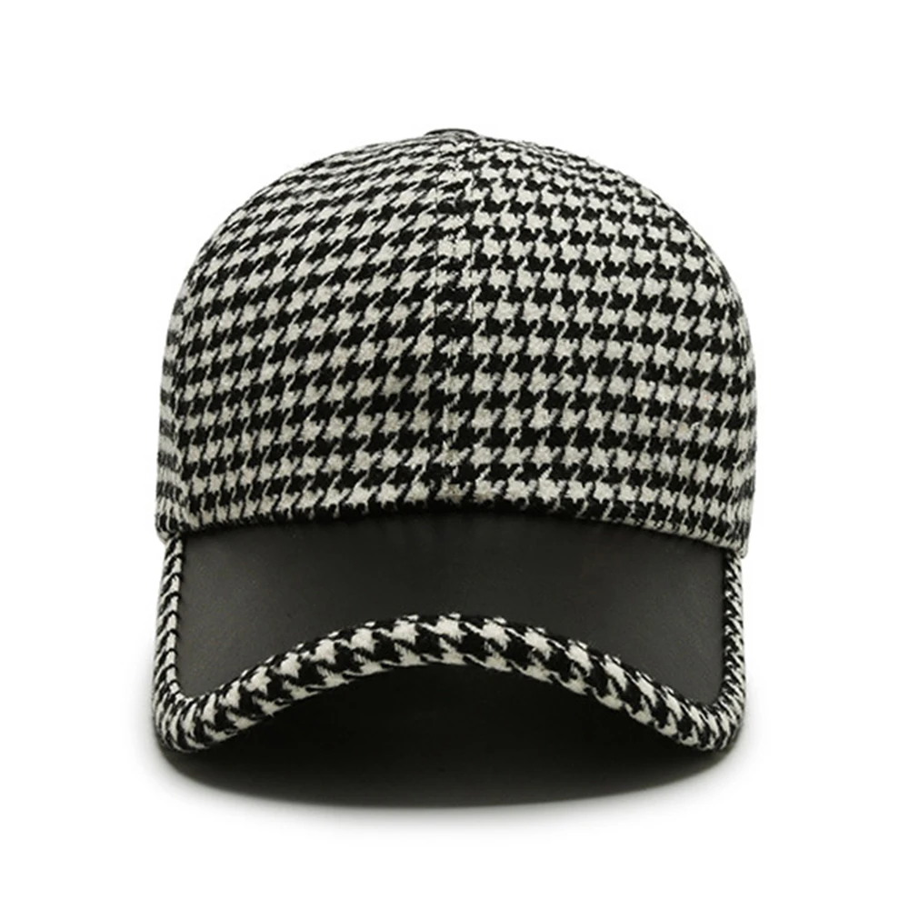 Stylish everyday versatile hat for men | Houndstooth -6