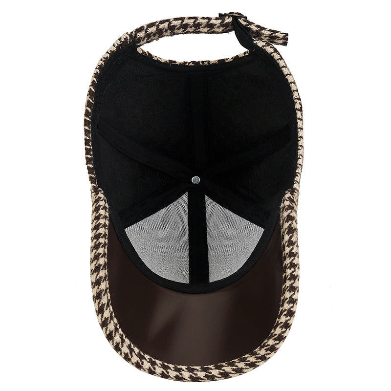Stylish everyday versatile hat for men | Houndstooth -5