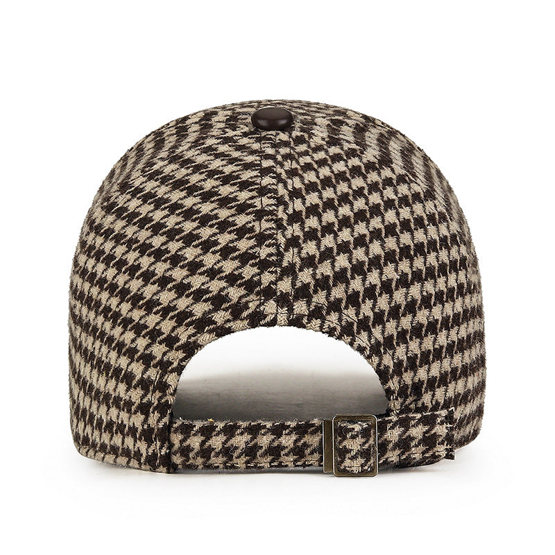 Stylish everyday versatile hat for men | Houndstooth -4