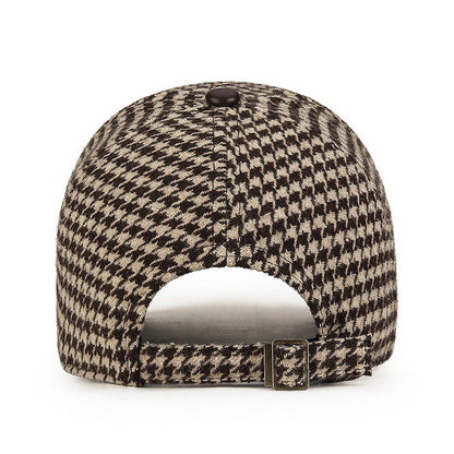 Stylish everyday versatile hat for men | Houndstooth -4