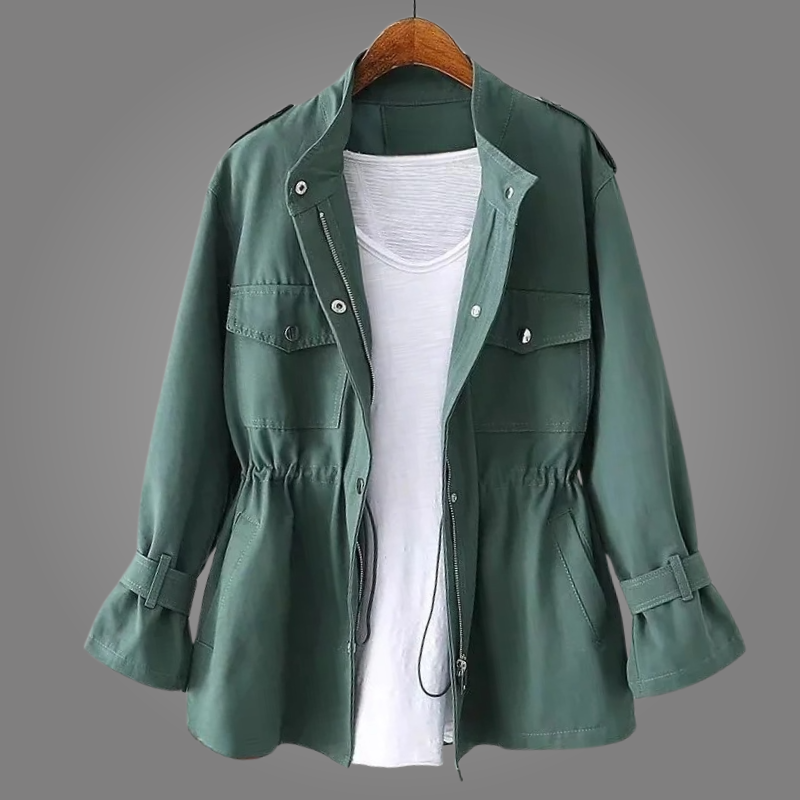 Classic refined longline overcoat for women | Amélie -6