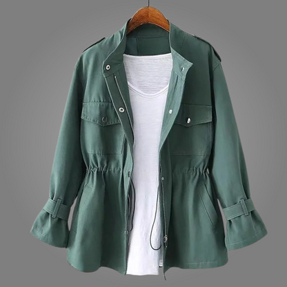 Classic refined longline overcoat for women | Amélie -6