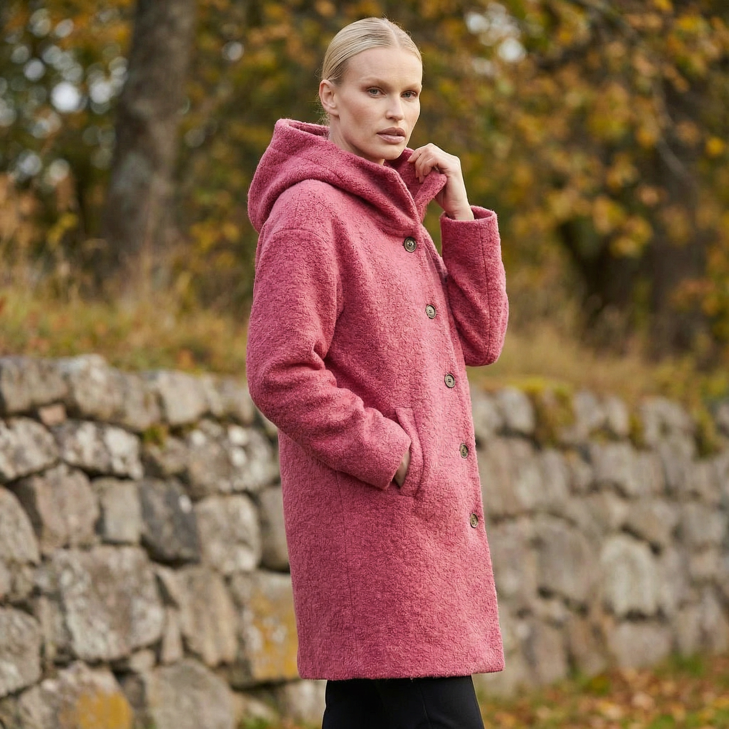 Classic elegant warm coat for women | Sinikka -2