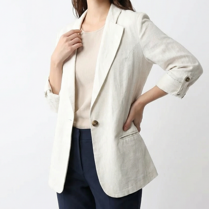 Smart fitted structured blazer for women | Alena -1