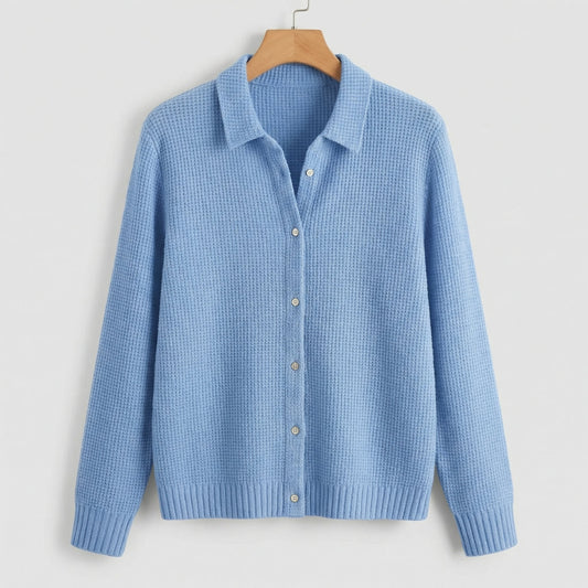Classic knit ribbed cardigan for women | Seraphine -1