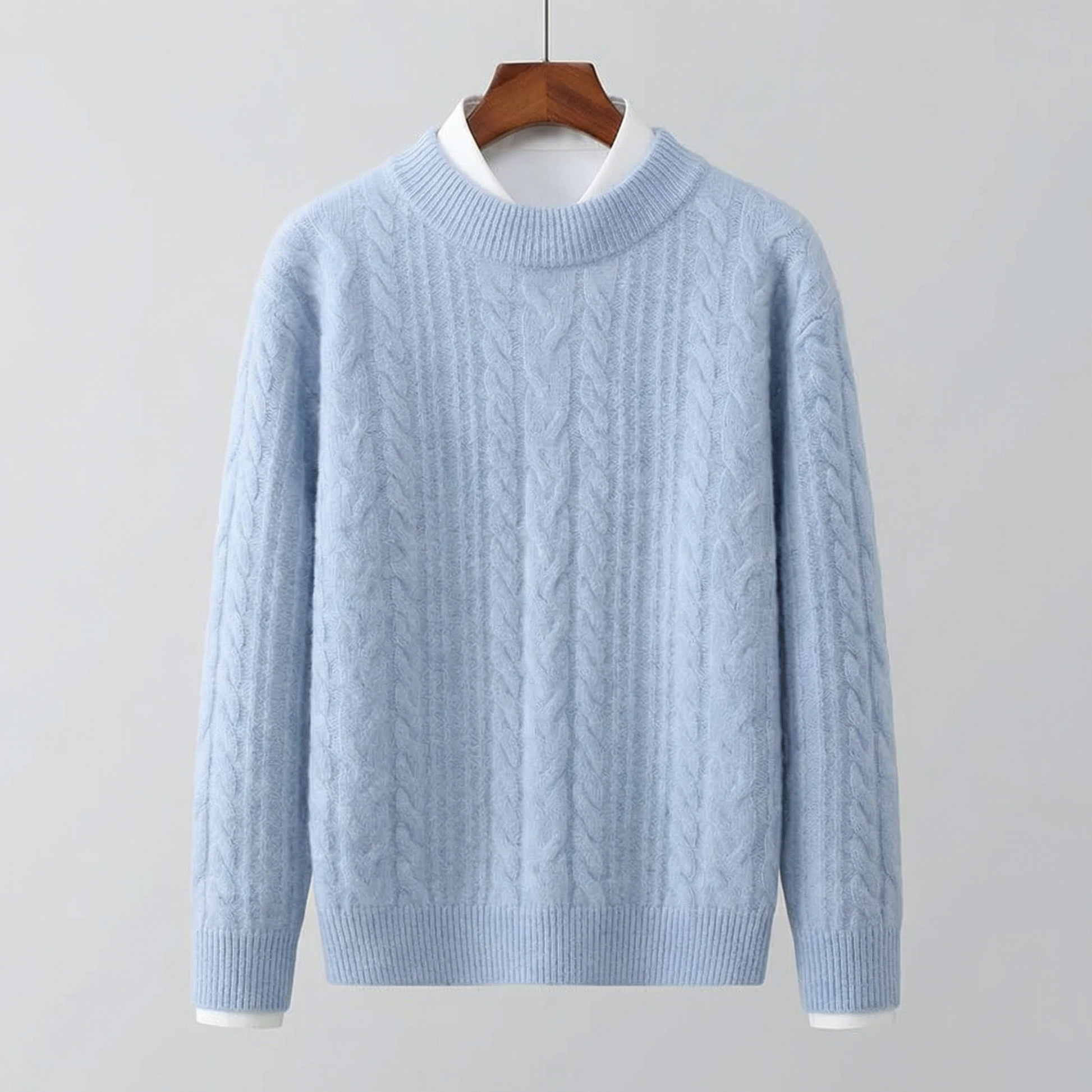 Soft knit ribbed jumper for men | Bennett -1