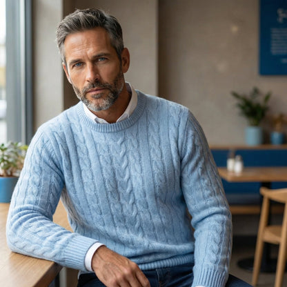 Soft knit ribbed jumper for men | Bennett -2