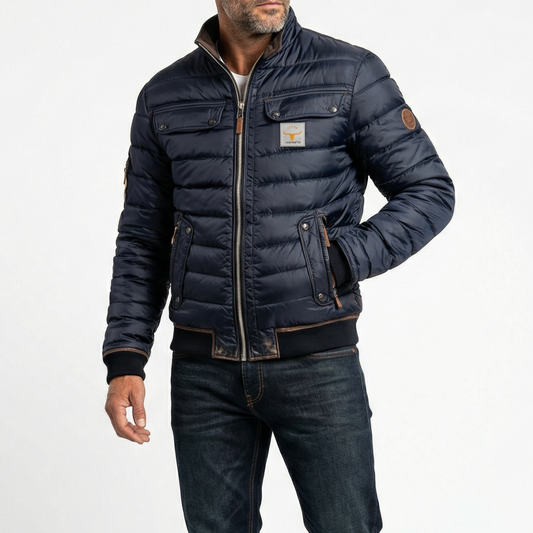 Warm everyday quilted puffer jacket for men | Remy -1