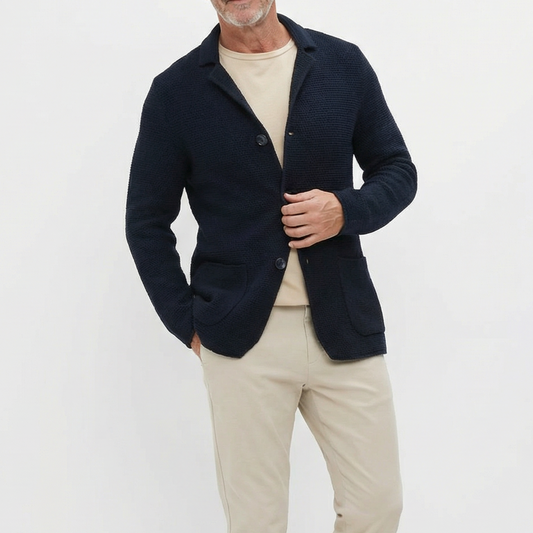 Classic relaxed knit cardigan for men | Lorenzo -1