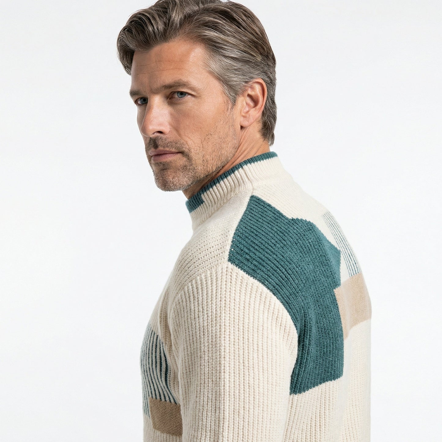 Classic knit ribbed jumper for men | Ashcombe -2