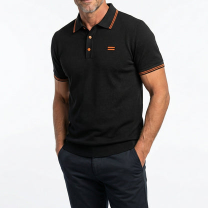 Refined everyday relaxed polo shirt for men | Mason Rae -1