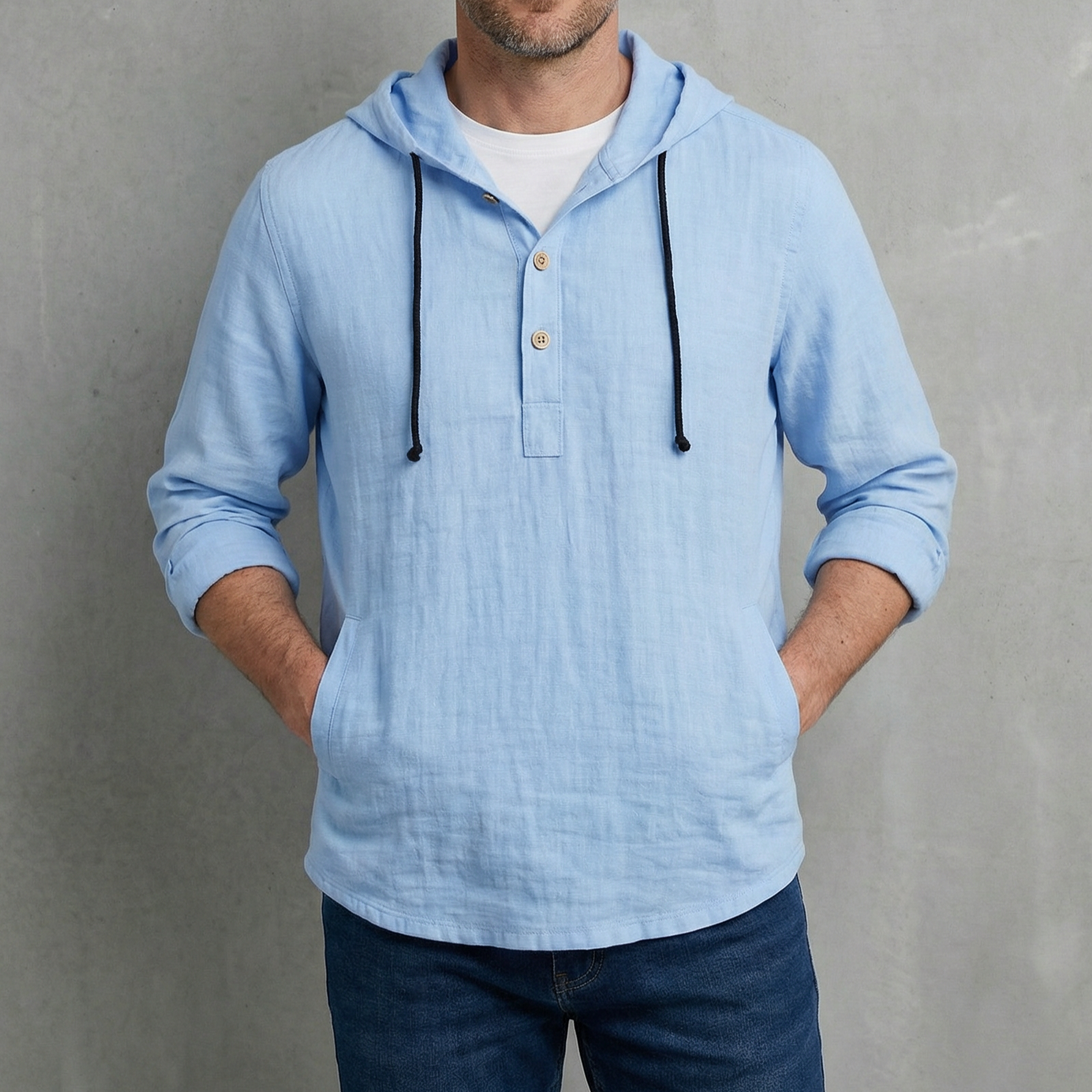 Classic soft relaxed hoodie for men | Hudson -2