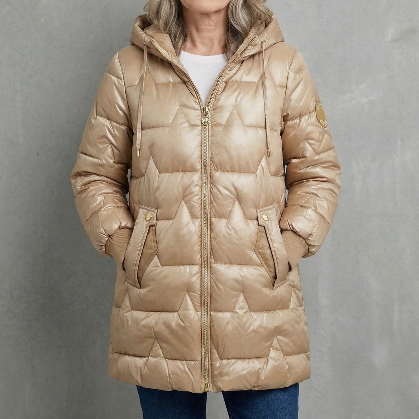 Refined warm tailored overcoat for women | Luna -1