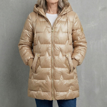Refined warm tailored overcoat for women | Luna -1