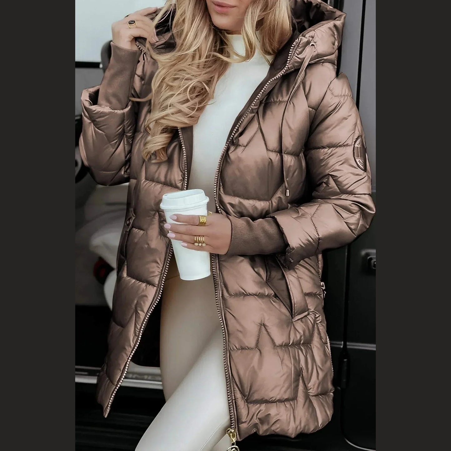 Classic elegant tailored coat for women | Nolwen -4