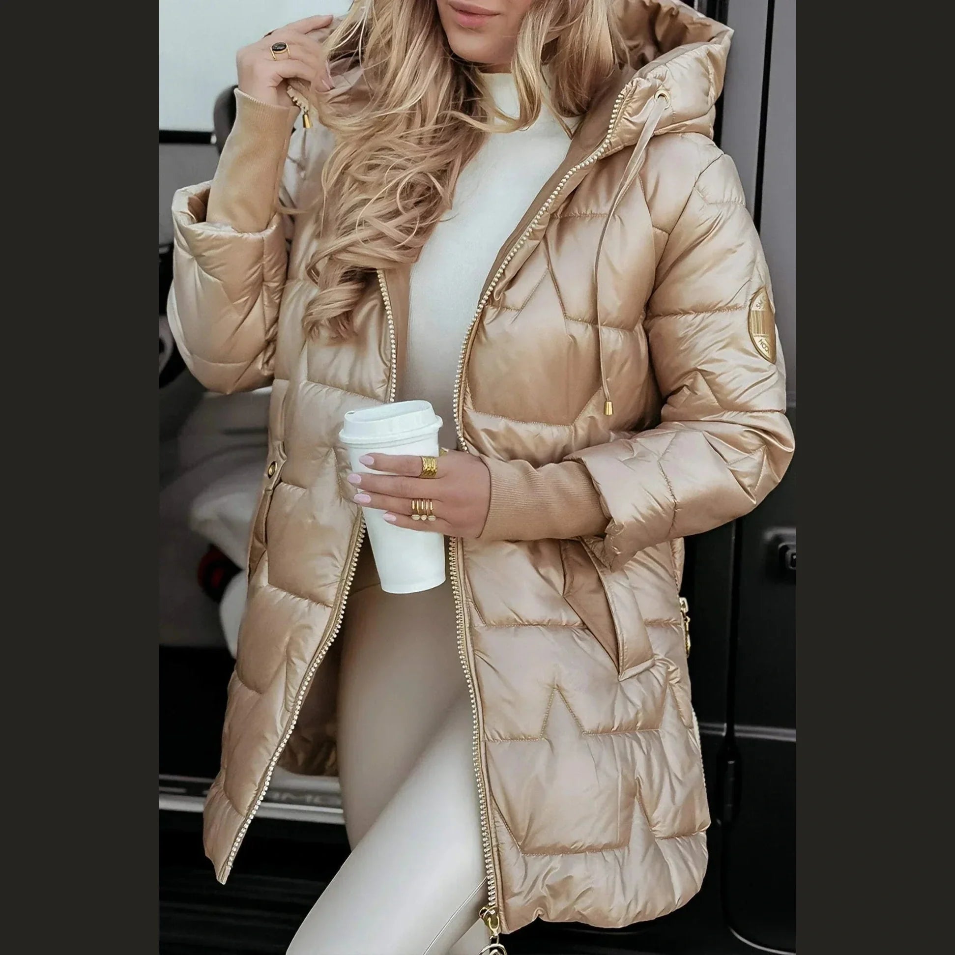 Classic elegant tailored coat for women | Nolwen -2