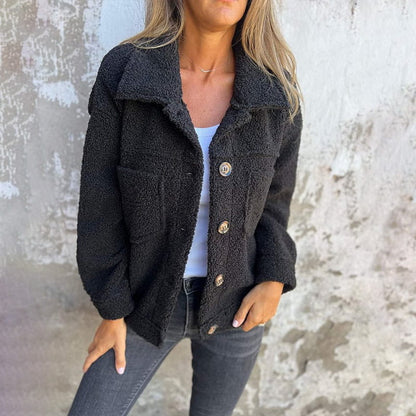 Classic warm insulated coat for women | Camille -3