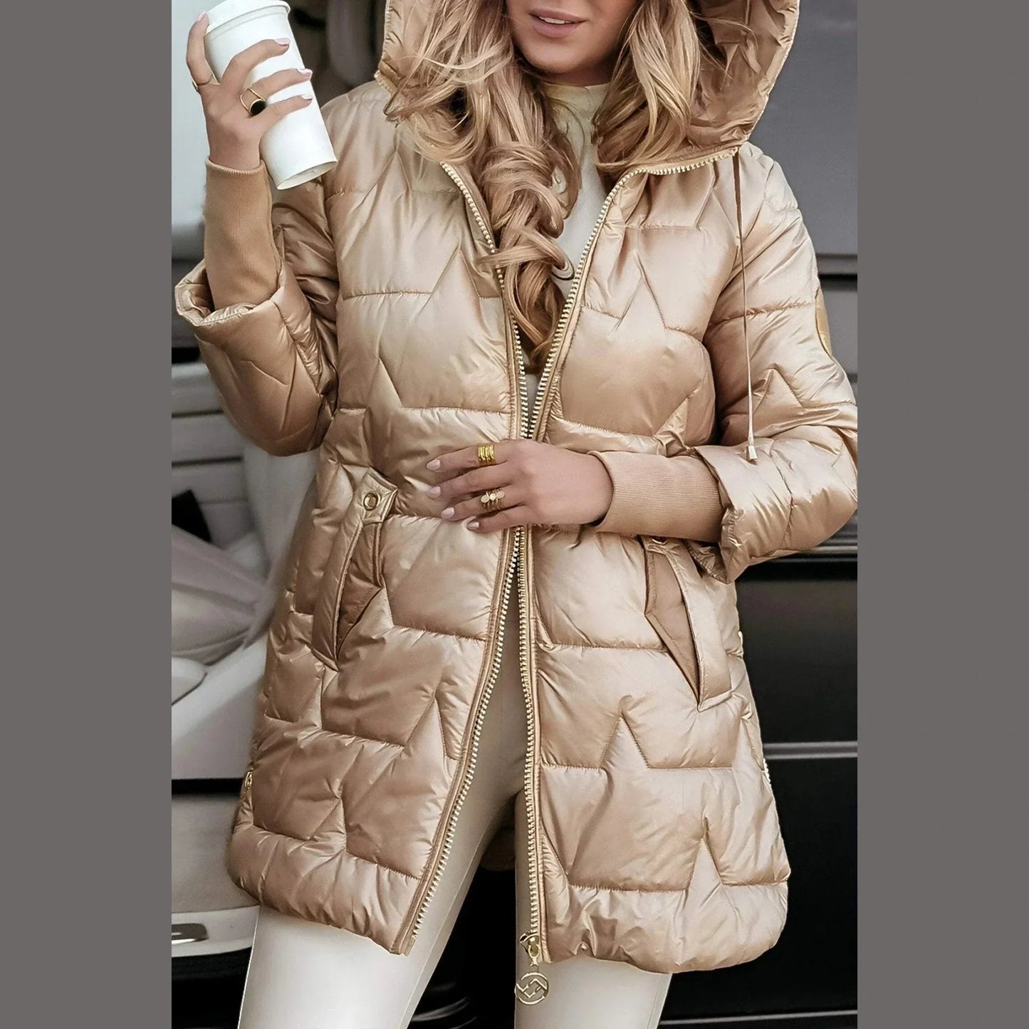 Classic elegant tailored coat for women | Nolwen -7