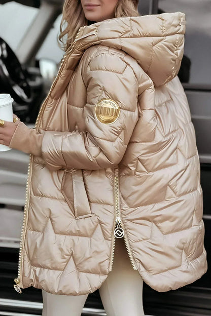 Refined warm tailored overcoat for women | Luna -3