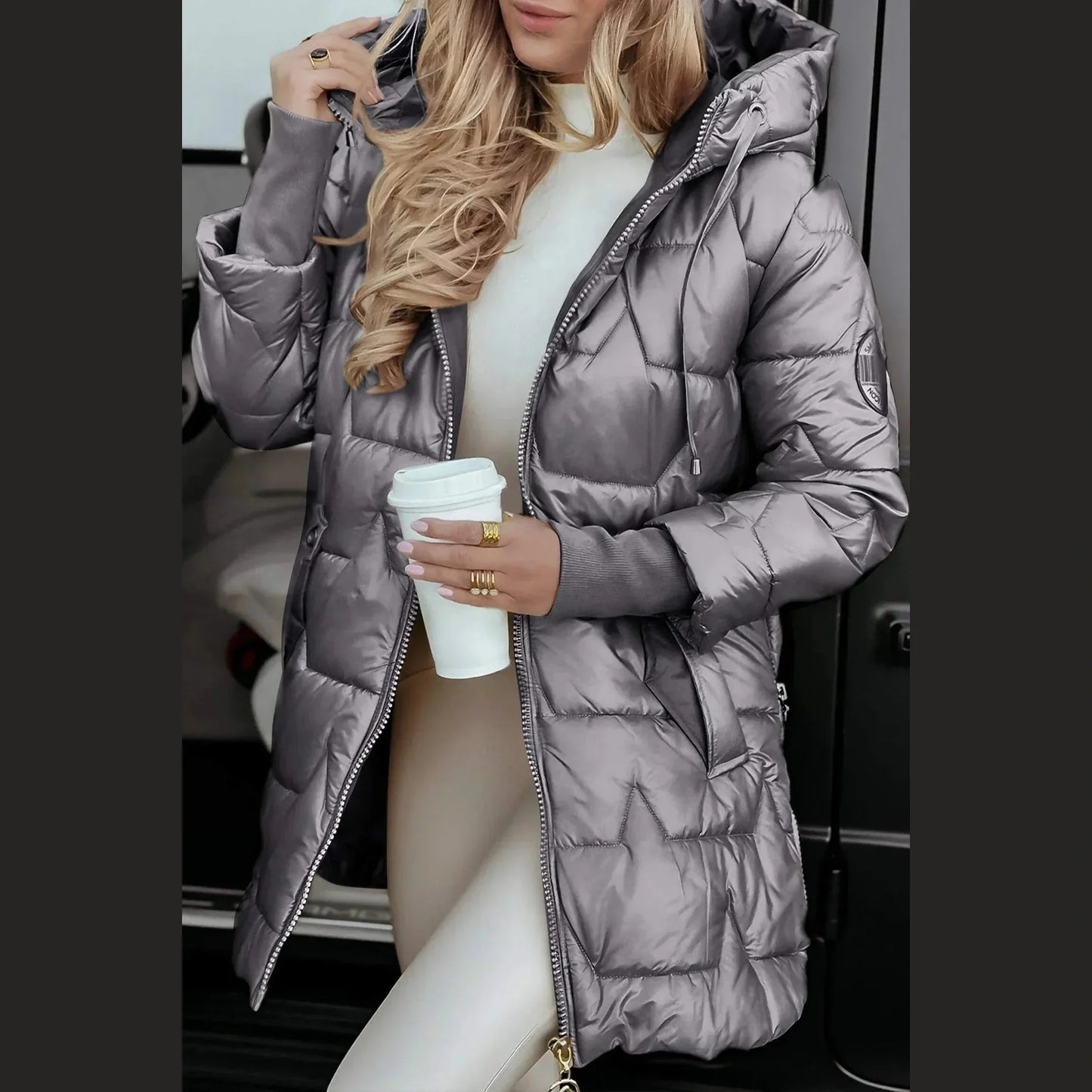 Classic elegant tailored coat for women | Nolwen -6