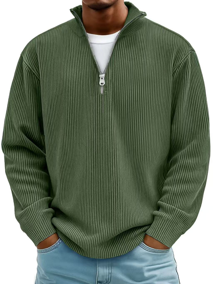 Soft knit ribbed jumper for men | Calix -9