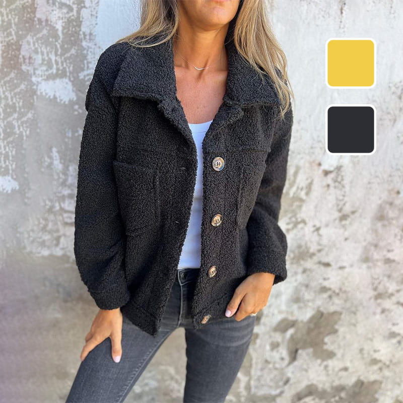 Classic warm insulated coat for women | Camille -4