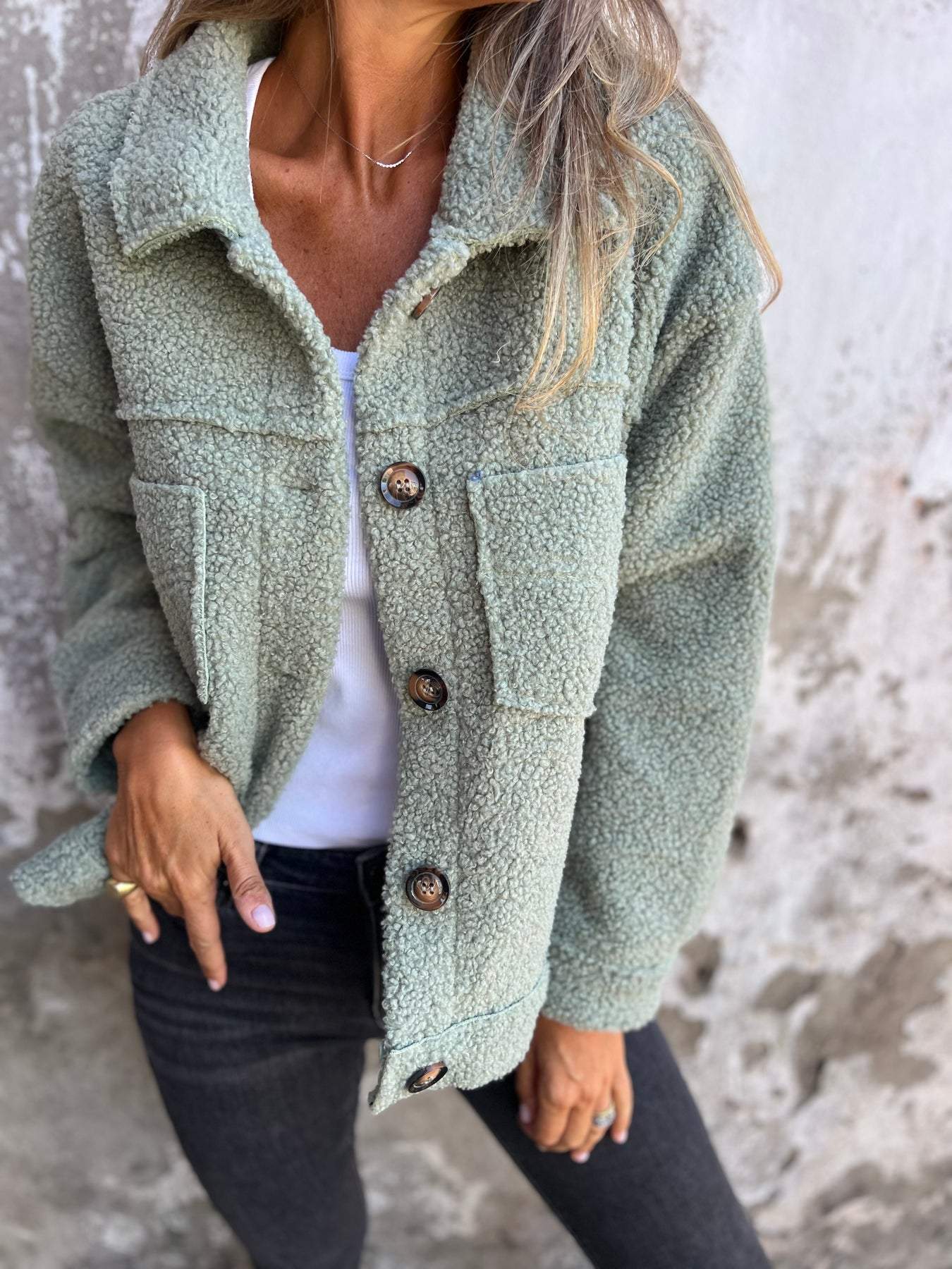 Classic warm insulated coat for women | Camille -7