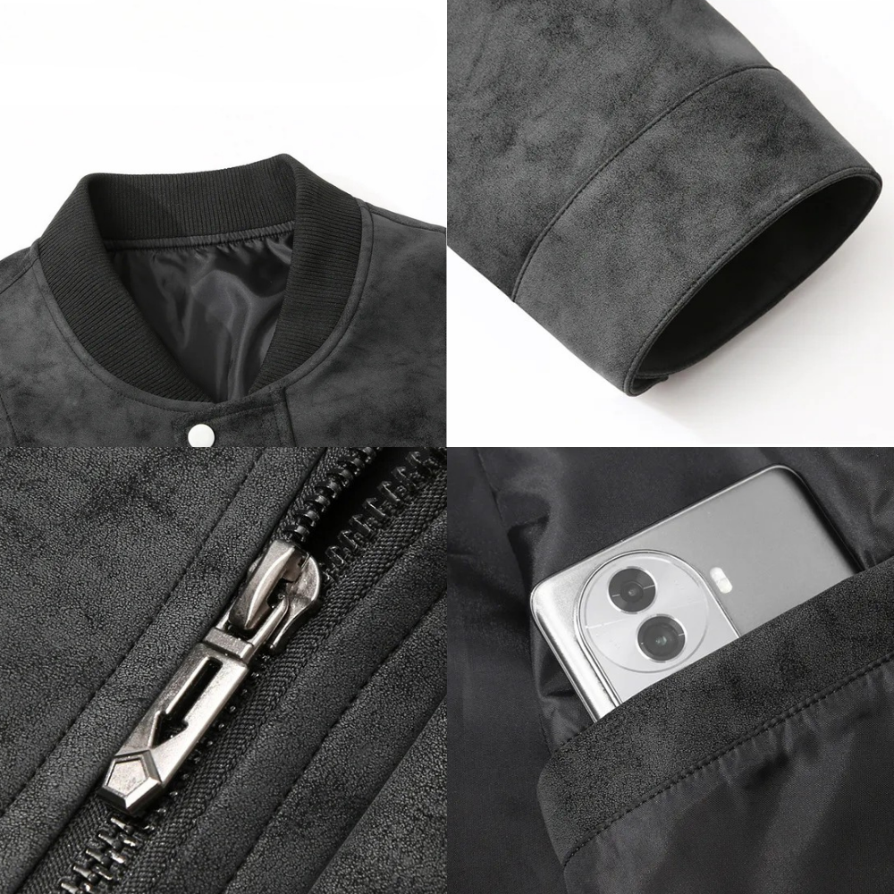Classic everyday relaxed bomber jacket for men | Union -5