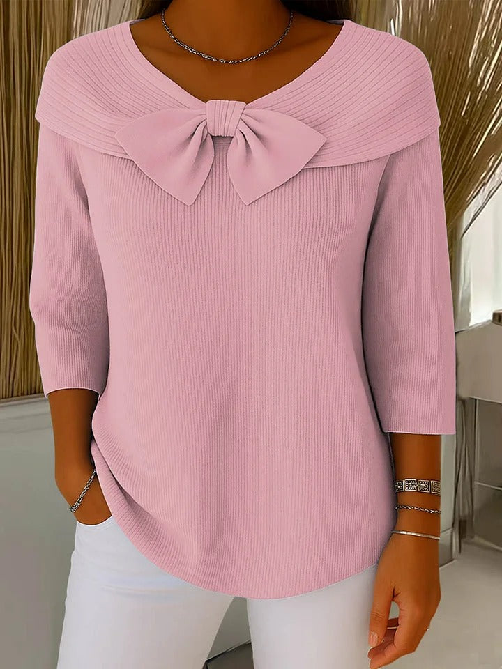 Soft cosy ribbed jumper for women | Elodie -2