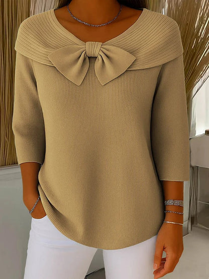 Soft cosy ribbed jumper for women | Elodie -3