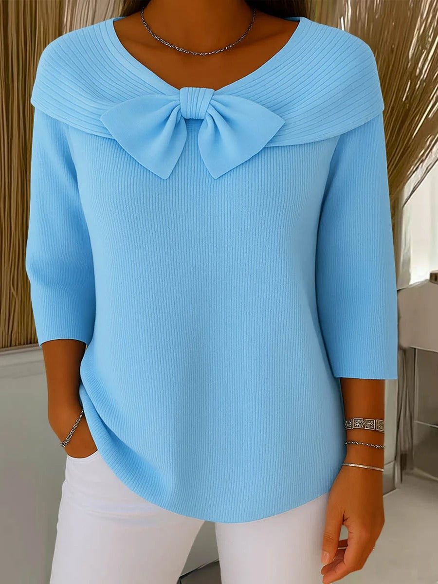 Soft cosy ribbed jumper for women | Elodie -1