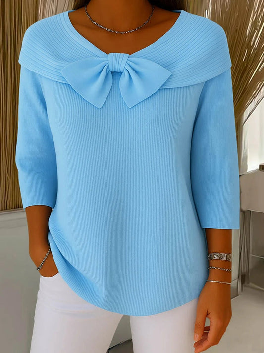 Soft cosy ribbed jumper for women | Elodie -1