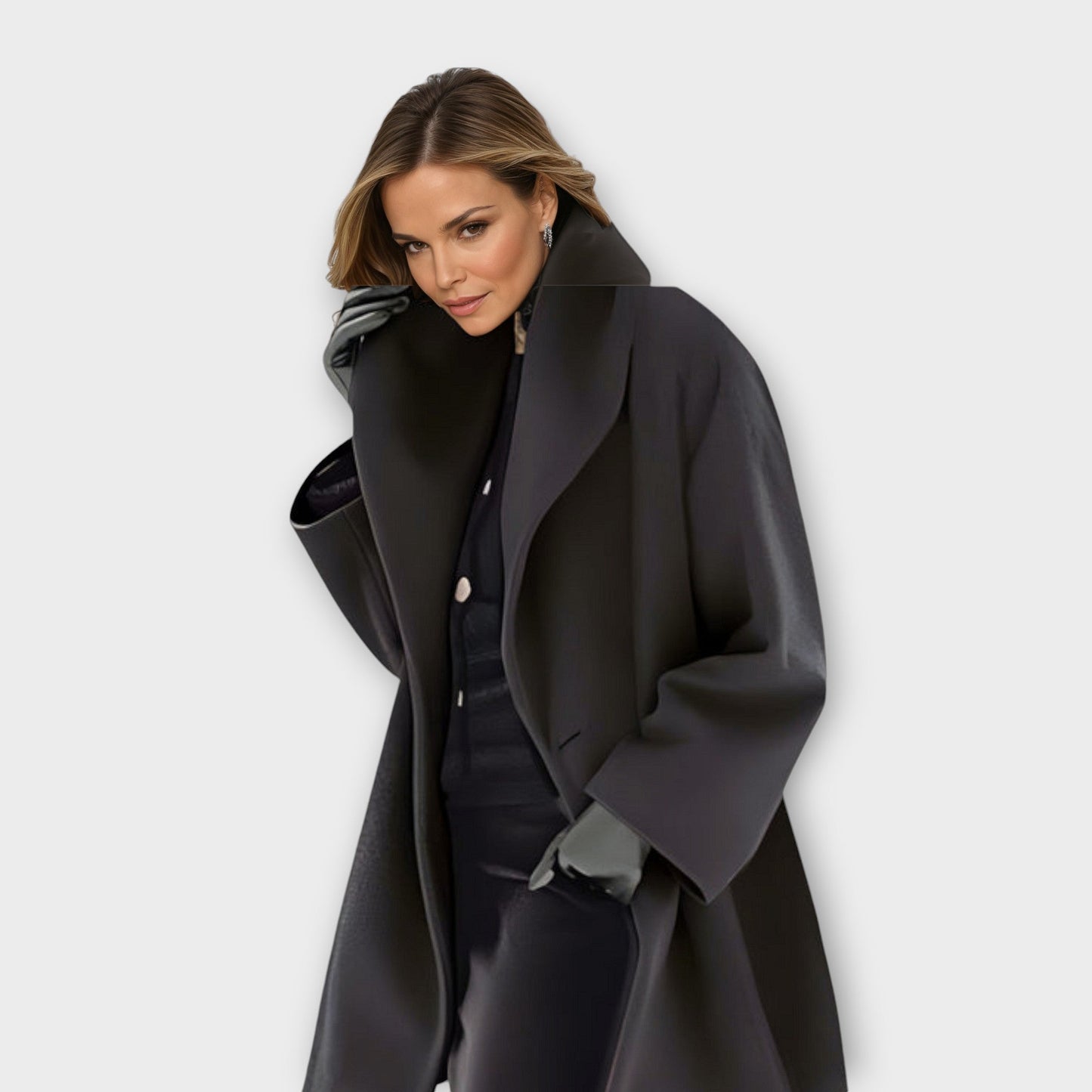 Classic warm insulated coat for women | Annie -3