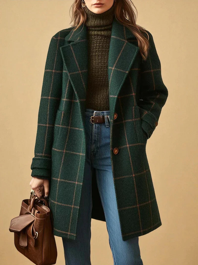 Classic elegant warm coat for women | Coralie -5