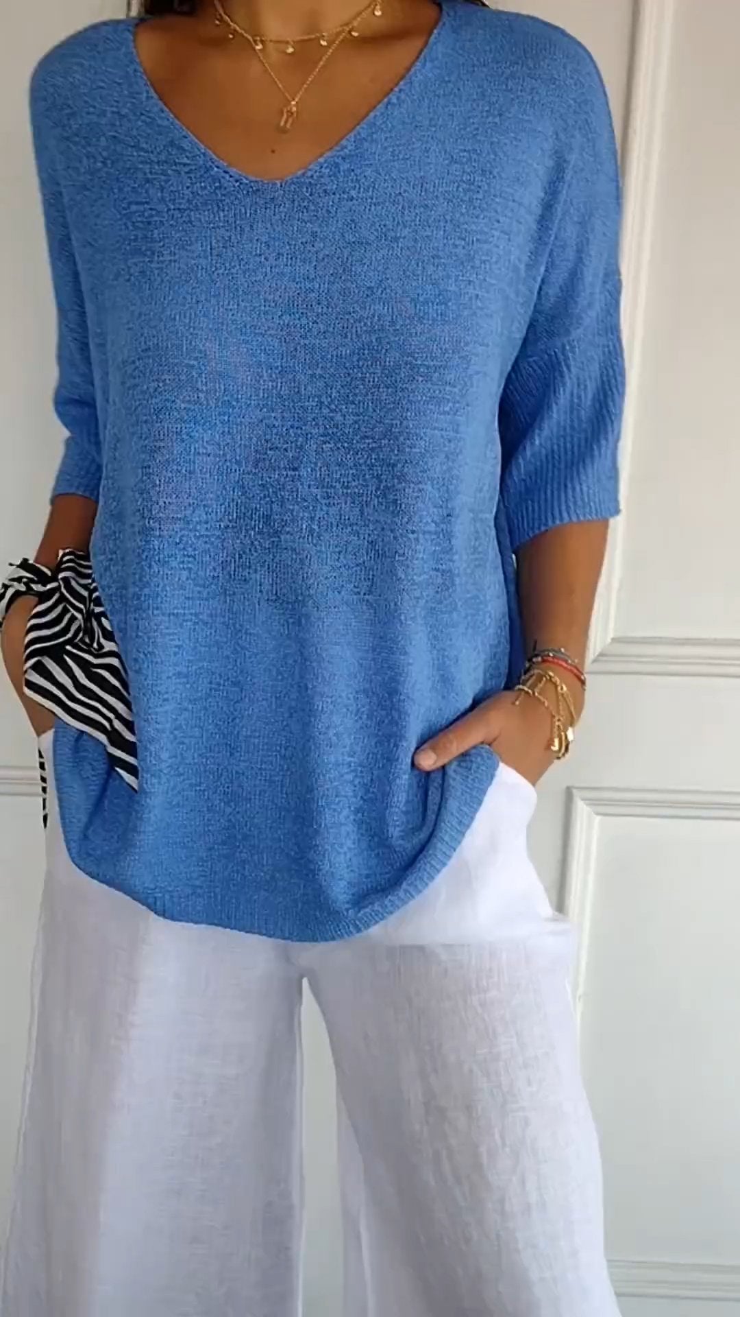 Soft versatile relaxed top for women | Jill -4