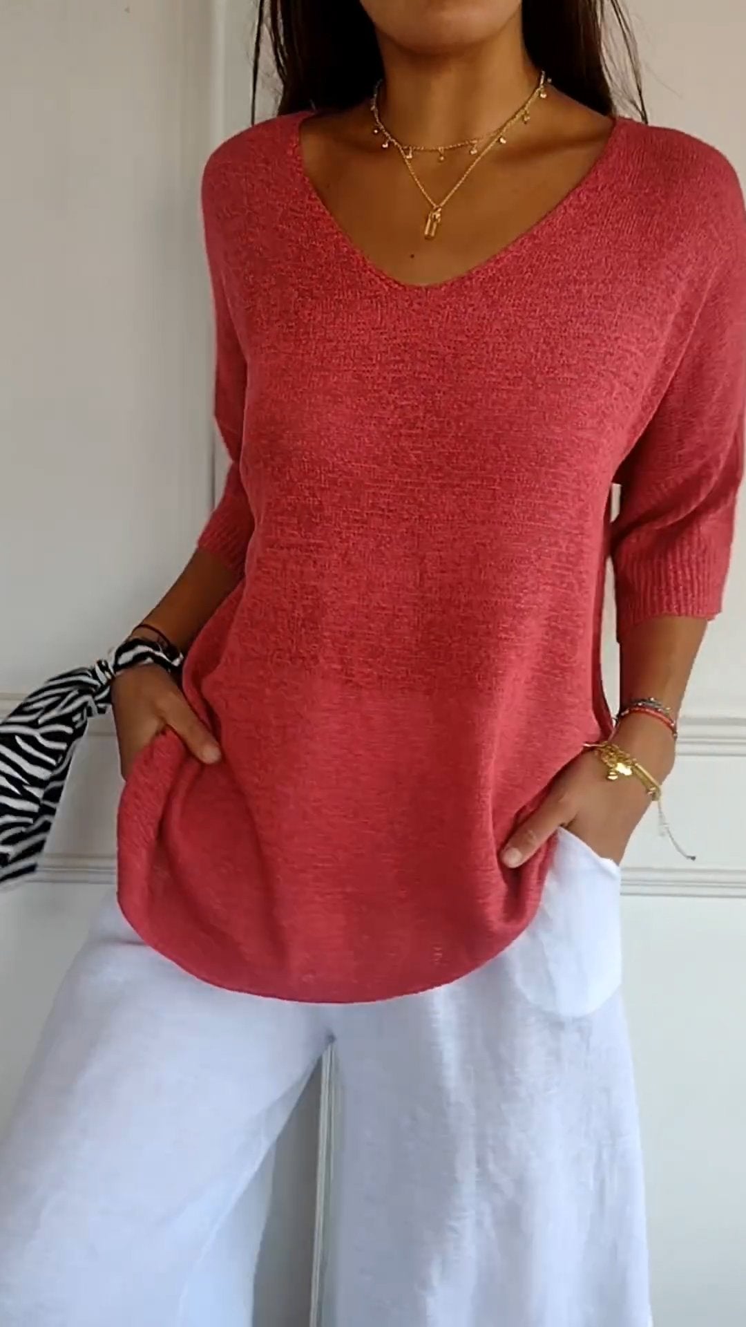 Soft versatile relaxed top for women | Jill -2
