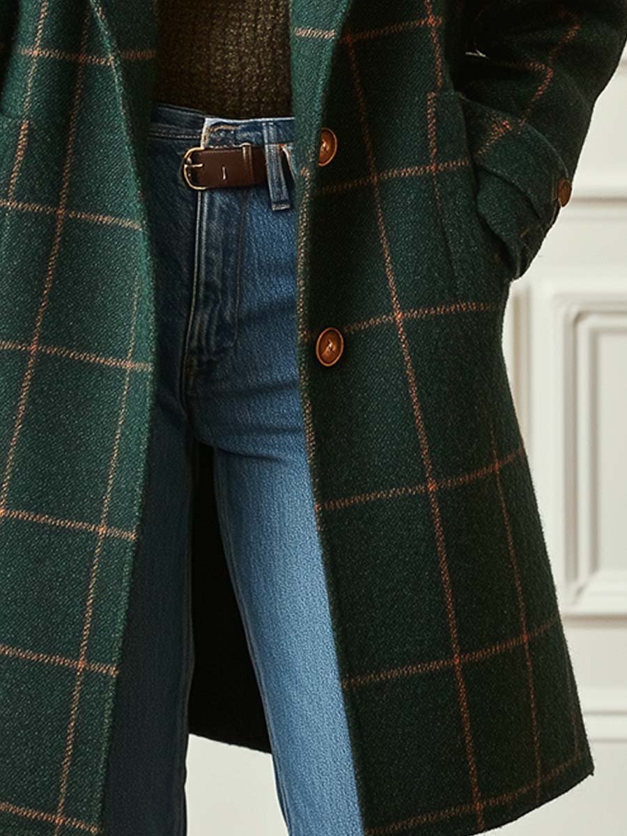 Classic elegant warm coat for women | Coralie -3