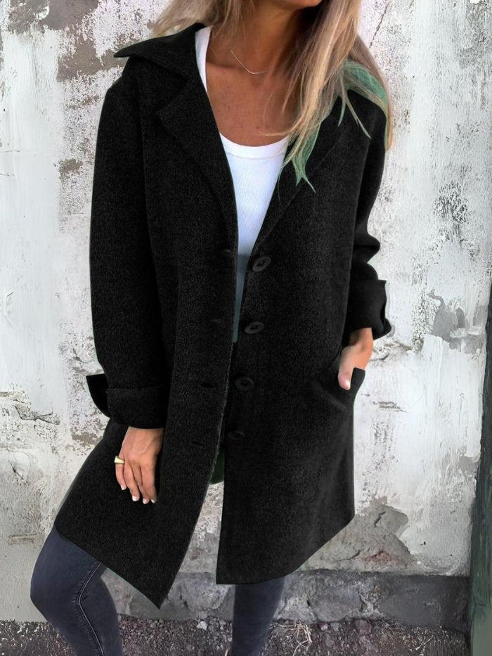 Classic elegant tailored coat for women | Tessa -9