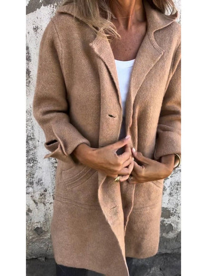 Classic elegant tailored coat for women | Tessa -5