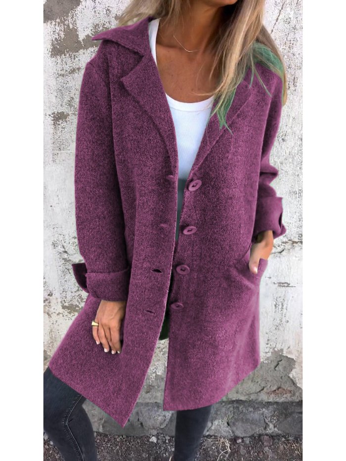 Classic elegant tailored coat for women | Tessa -4